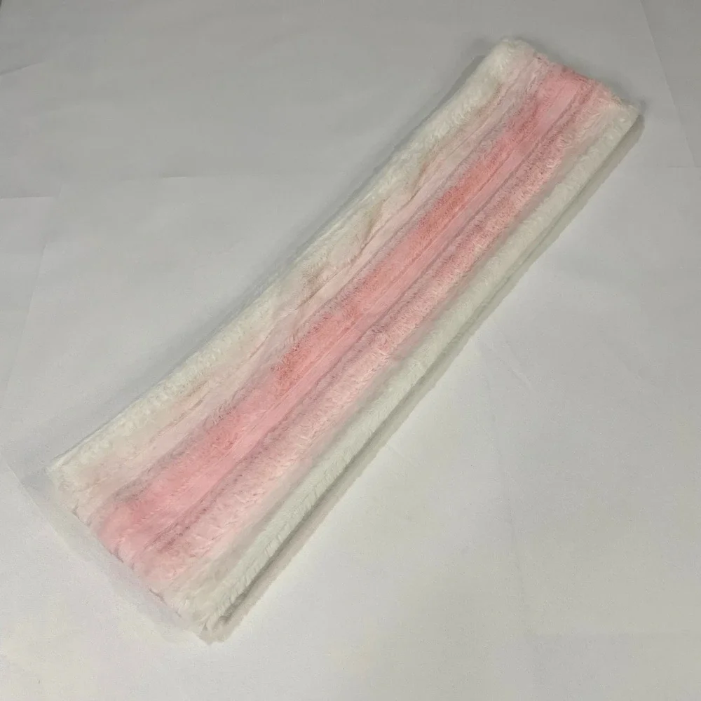 Justice‎ Plush Faux Fur Infinity Scarf Pink White Ombre Soft Cozy One Size